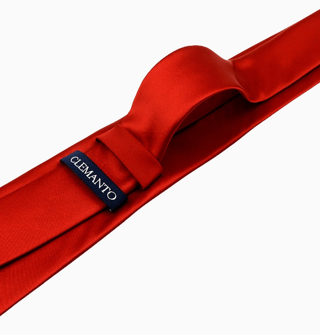 Cravate Terracotta Argile Homme en Polyester
