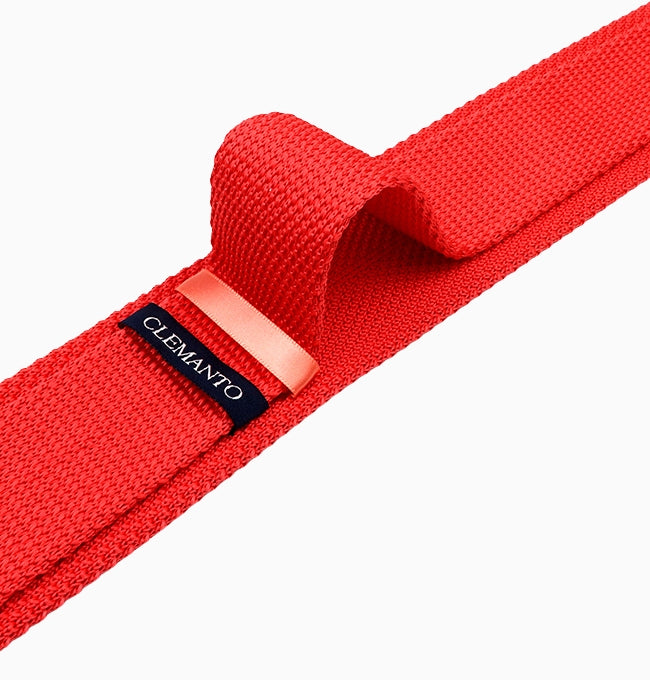 Cravate Terracotta Brûlé Homme en Tricot