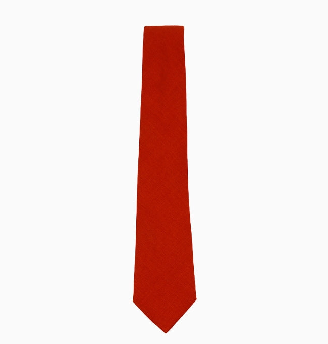 Cravate Terracotta Clair Homme en Coton