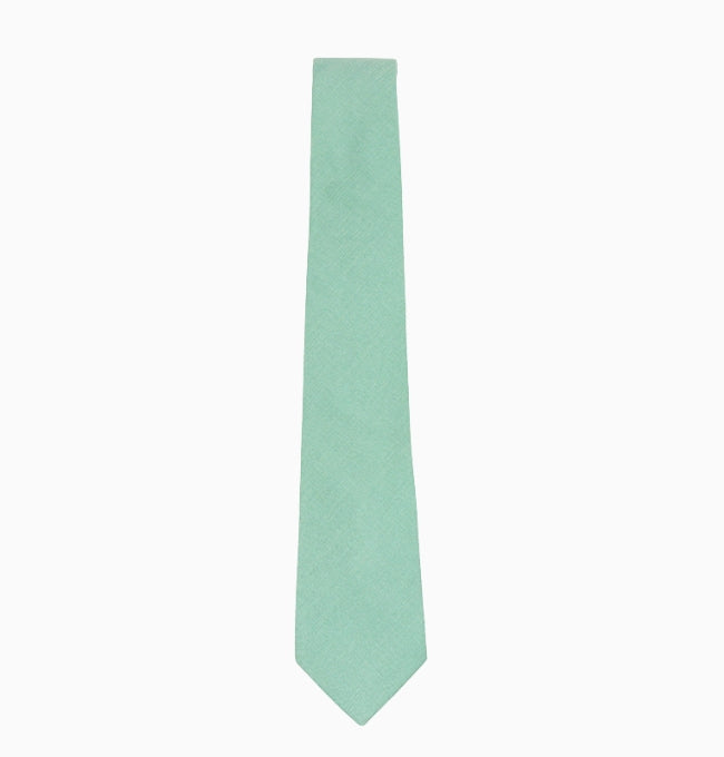 Cravate Vert Émeraude Homme en Coton