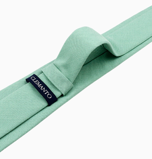 Cravate Vert Émeraude Homme en Coton