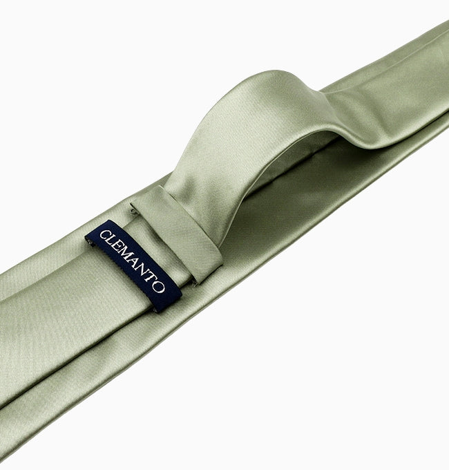 Cravate Vert Forêt Homme en Polyester