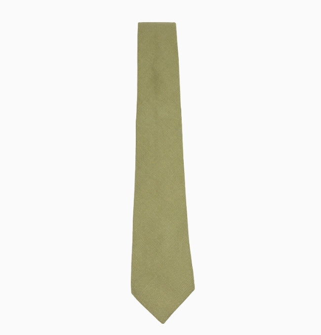 Cravate Vert Homme en Coton