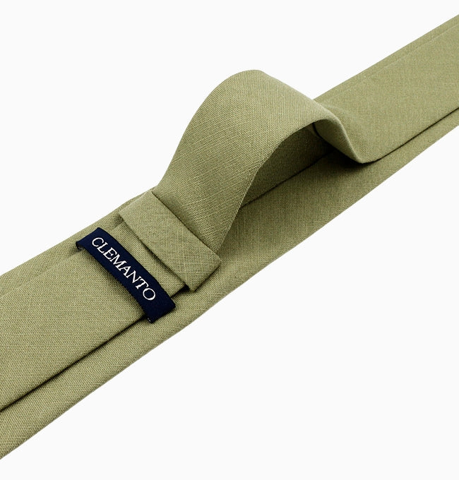 Cravate Vert Homme en Coton