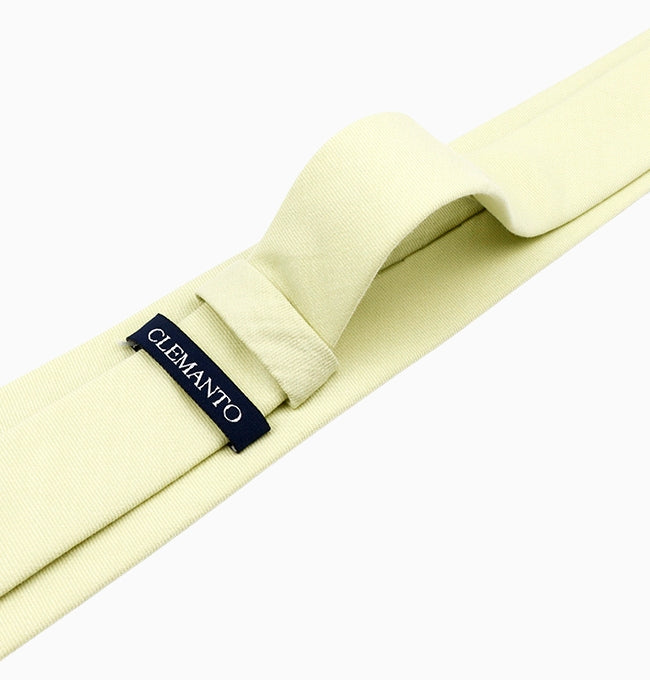 Cravate Vert Homme en Coton Côtelé
