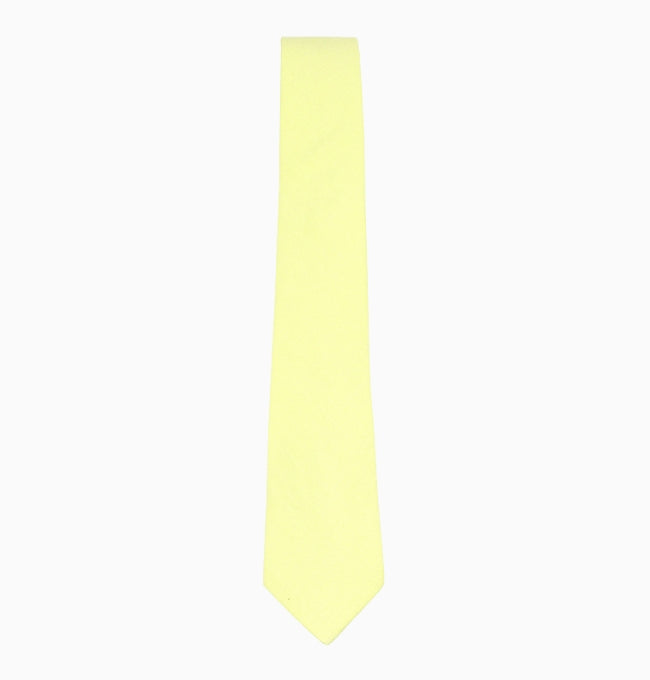 Cravate Vert Kaki Homme en Coton
