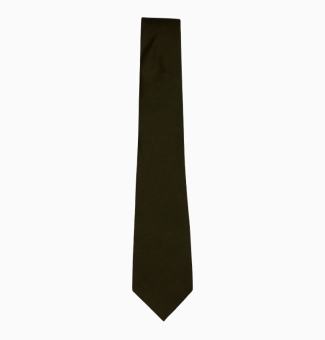Cravate Vert Kaki Homme en Polyester