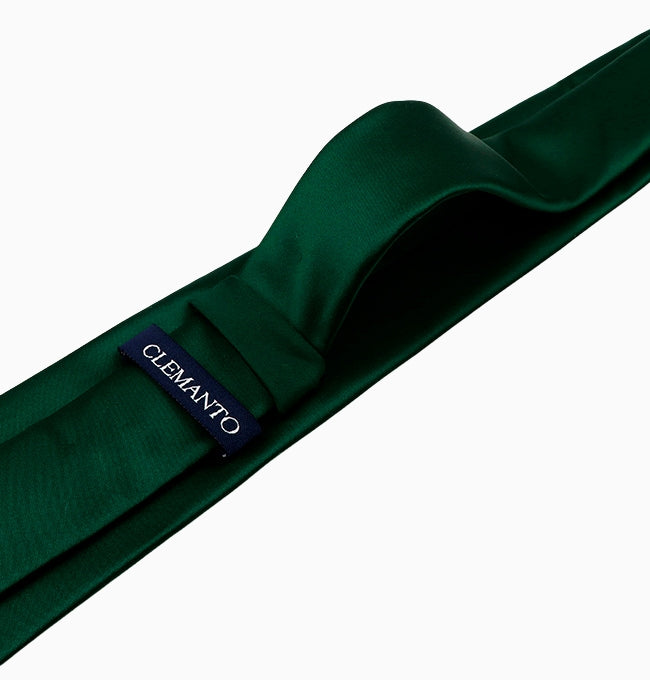 Cravate Vert Sapin Homme en Polyester