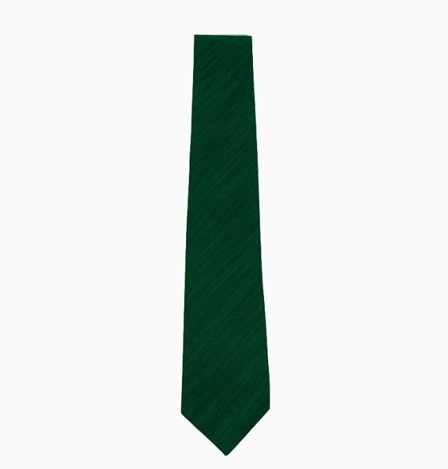 Cravate Vert Émeraude Homme en Coton Clemanto