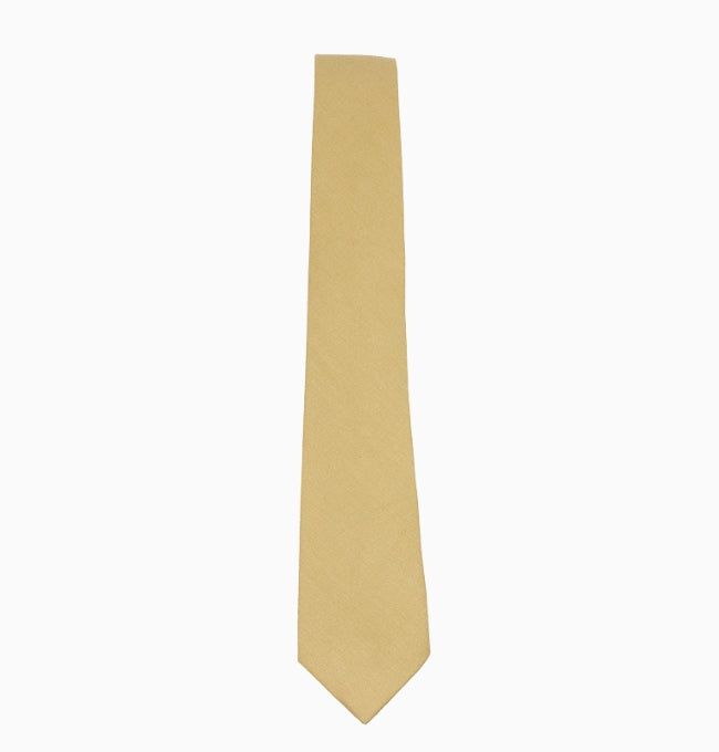 Cravate Vert Sauge Homme en Coton Côtelé