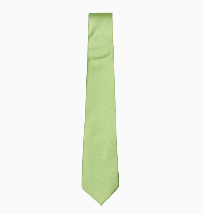 Cravate Vert Sauge Homme en Polyester