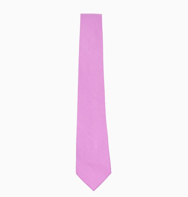 Cravate Violet Homme en Coton Côtelé