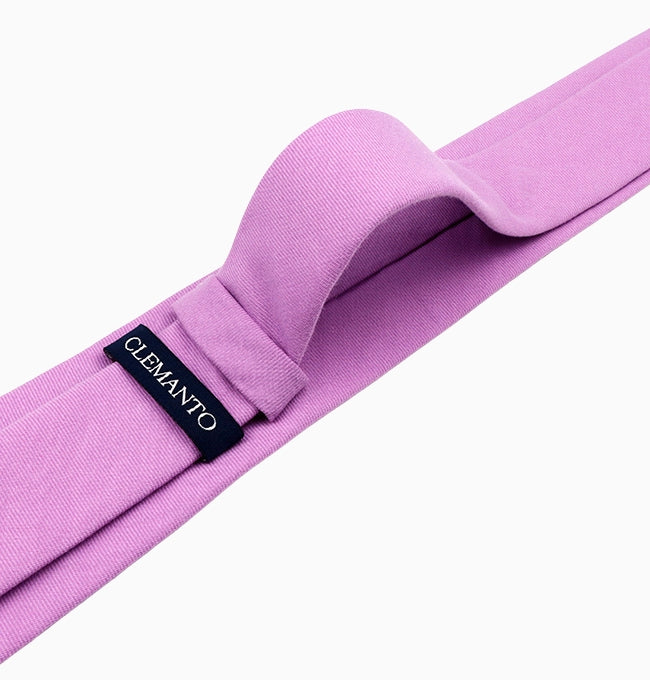 Cravate Violet Homme en Coton Côtelé