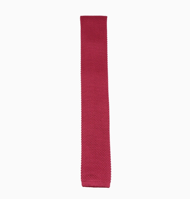 Cravate Violet Prune Homme en Tricot