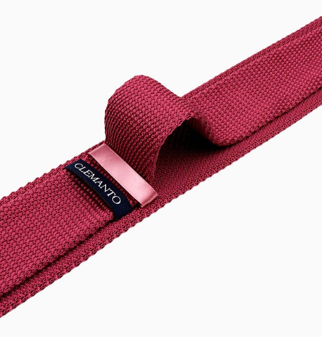 Cravate Violet Prune Homme en Tricot