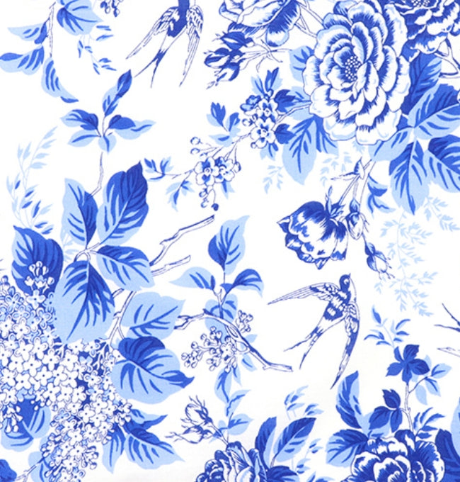 Pochette de Costume Liberty Bleu Myosotis en Coton