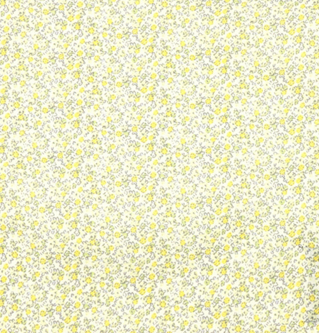 Motif Liberty Jaune Vert Mimosa en Coton