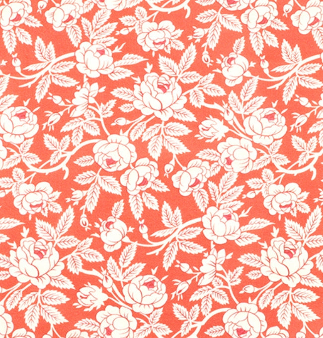 Motif Liberty Terracotta Amaryllis en Coton
