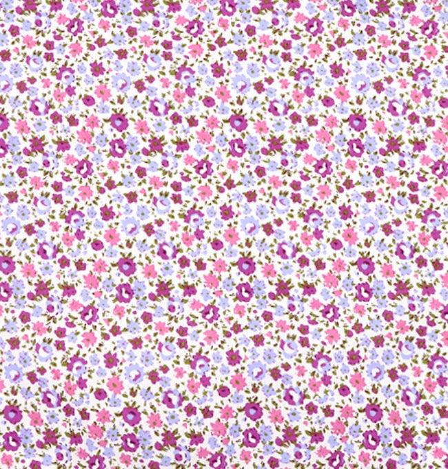 Motif Liberty Violet Aubriète en Coton