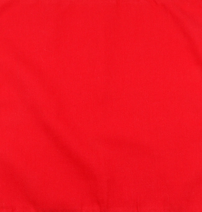 Motif Rouge en Coton Côtelé
