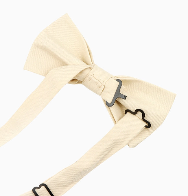Noeud Papillon Beige Homme en Coton Côtelé