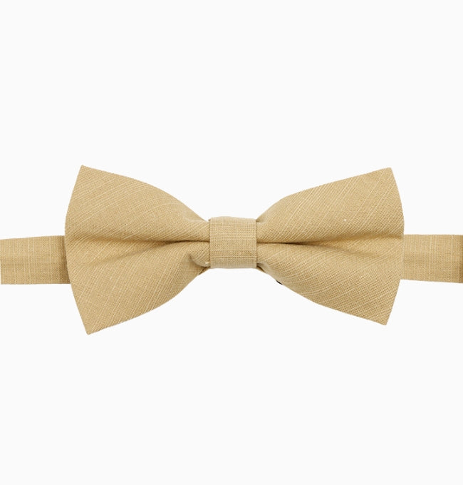 Noeud Papillon Beige Taupe Homme en Coton