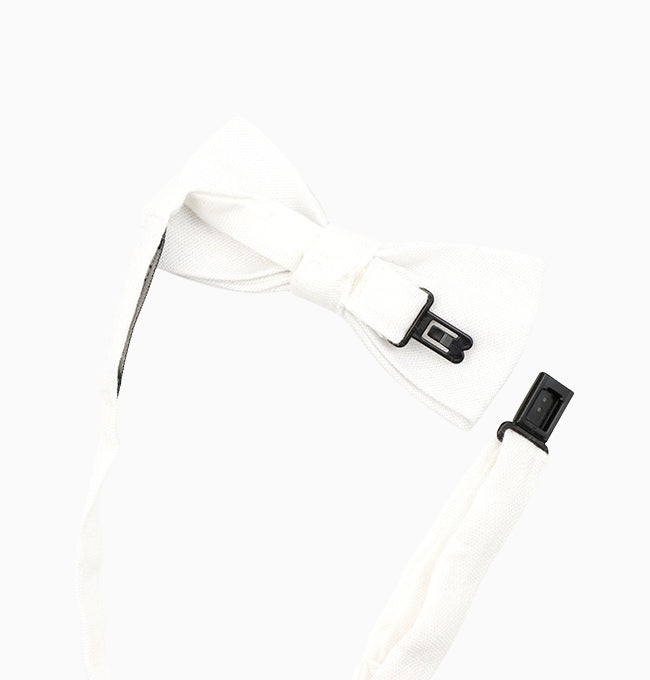 Noeud Papillon Blanc Enfant en Lin