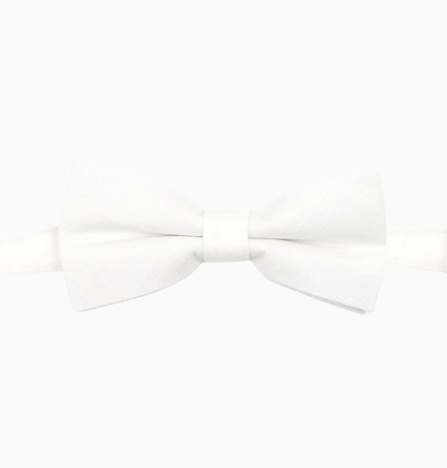 Noeud Papillon Blanc Homme en Coton