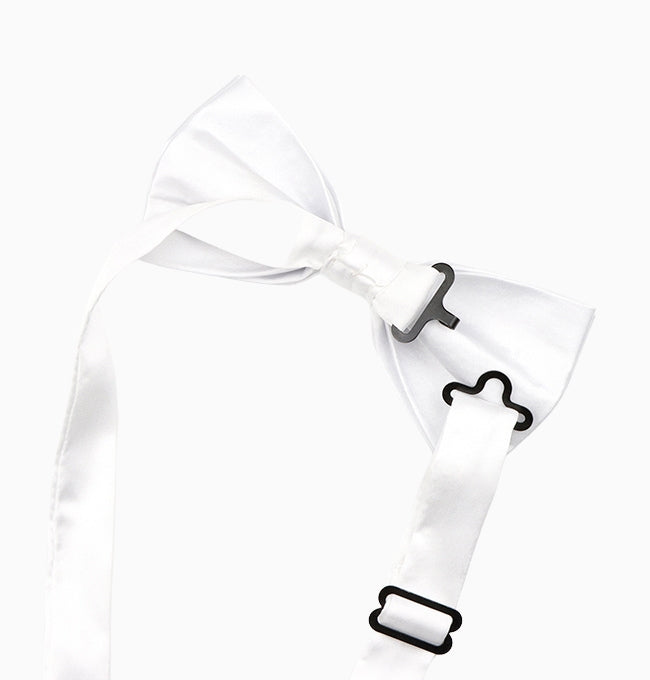 Noeud Papillon Blanc Homme en Polyester
