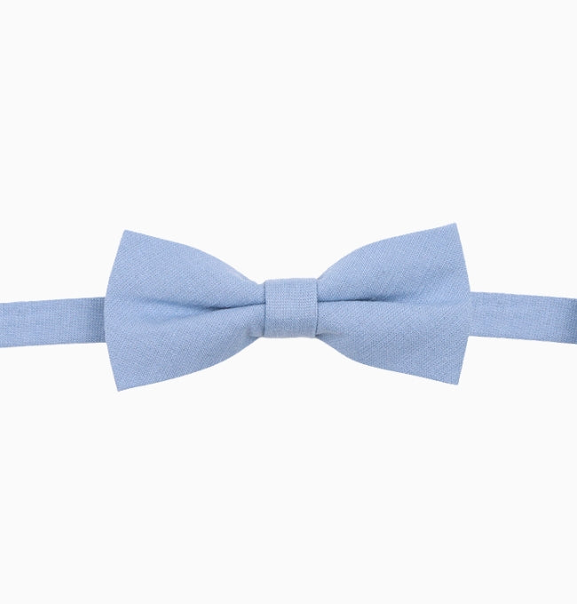 Noeud Papillon Bleu Ardoise Enfant en Coton