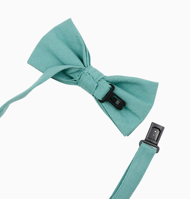 Noeud Papillon Bleu Canard Enfant en Coton