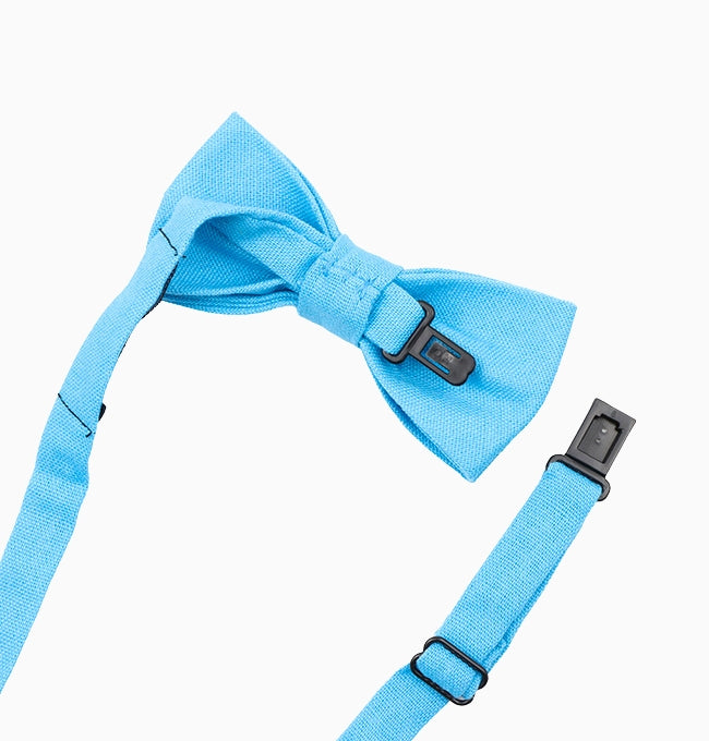Noeud Papillon Bleu Ciel Enfant en Lin