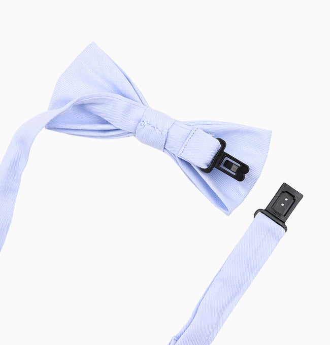 Noeud Papillon Bleu Clair Enfant en Coton Côtelé