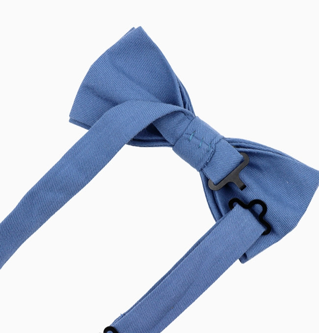 Noeud Papillon Bleu Cobalt Homme en Coton Côtelé