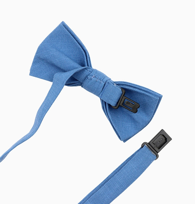 Noeud Papillon Bleu Indigo Enfant en Coton