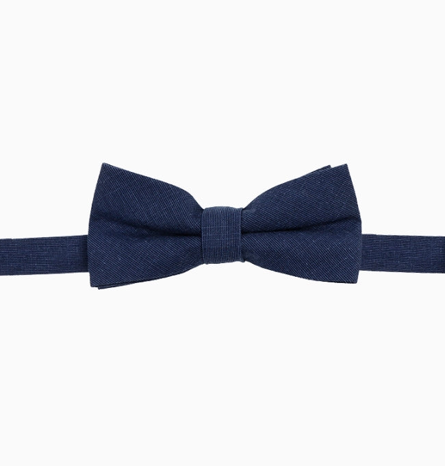 Noeud Papillon Bleu Nuit Enfant en Coton