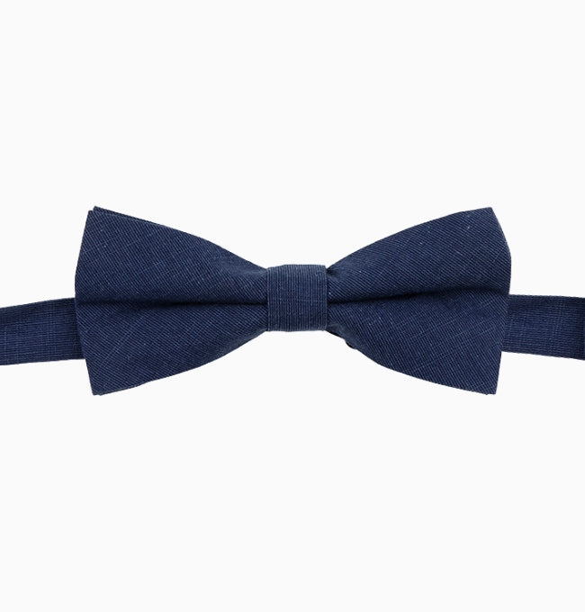 Noeud Papillon Bleu Nuit Homme en Coton
