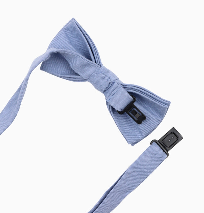 Noeud Papillon Bleu Pétrole Enfant en Coton Côtelé