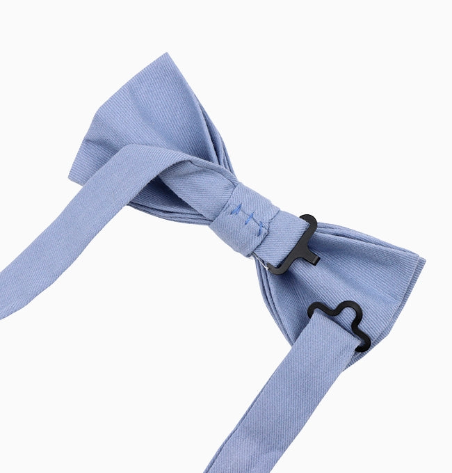 Noeud Papillon Bleu Pétrole Homme en Coton Côtelé