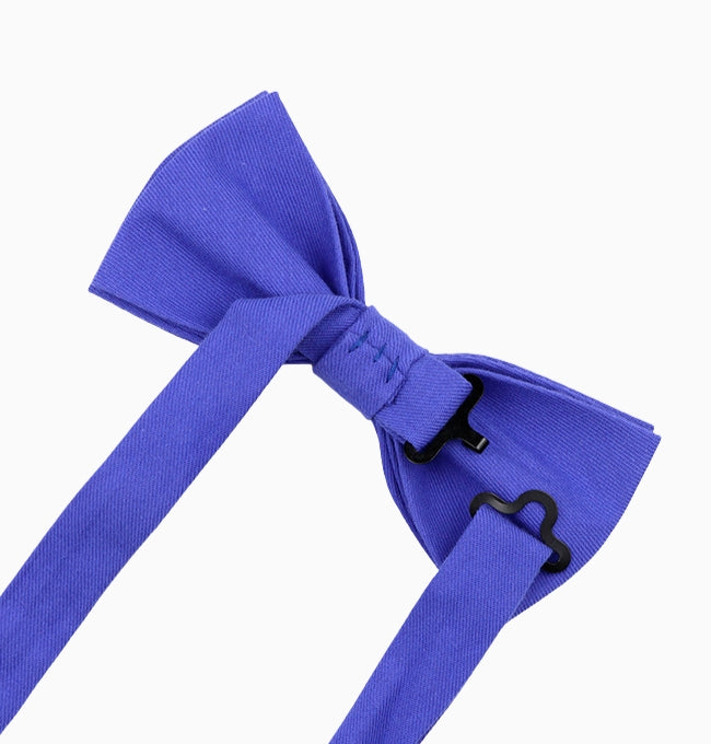 Noeud Papillon Bleu Profond Homme en Coton Côtelé