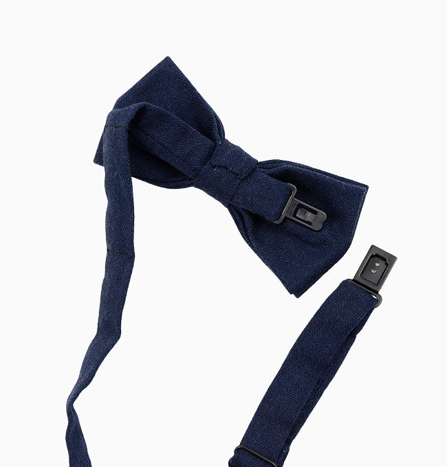 Noeud Papillon Bleu Roi Enfant en Lin