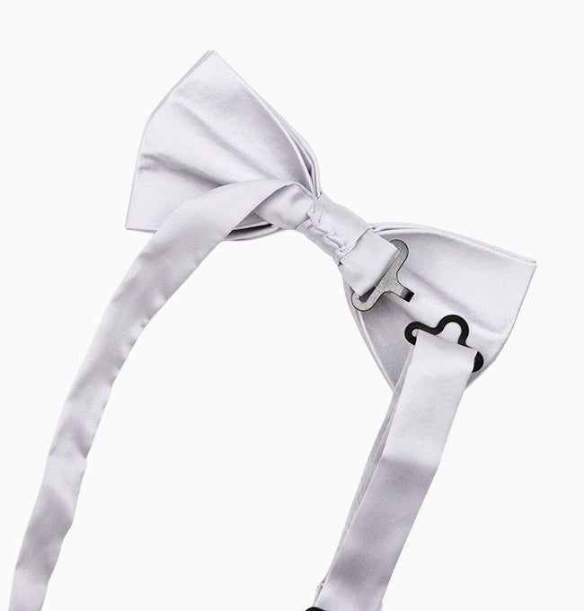 Noeud Papillon Gris Homme en Polyester