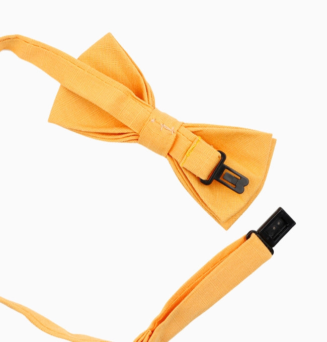 Noeud Papillon Jaune Enfant en Coton