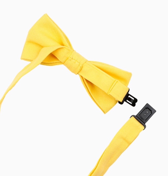 Noeud Papillon Jaune Enfant en Coton Côtelé