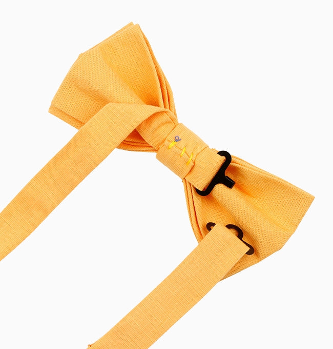 Noeud Papillon Jaune Homme en Coton