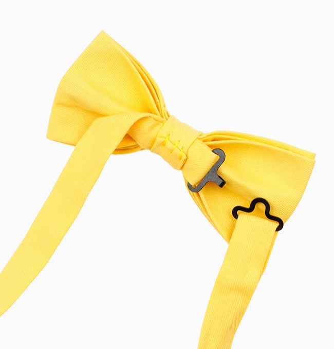 Noeud Papillon Jaune Homme en Coton Côtelé