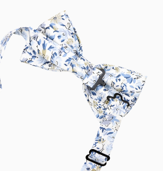 Noeud Papillon Liberty Bleu Campanule Homme en Coton
