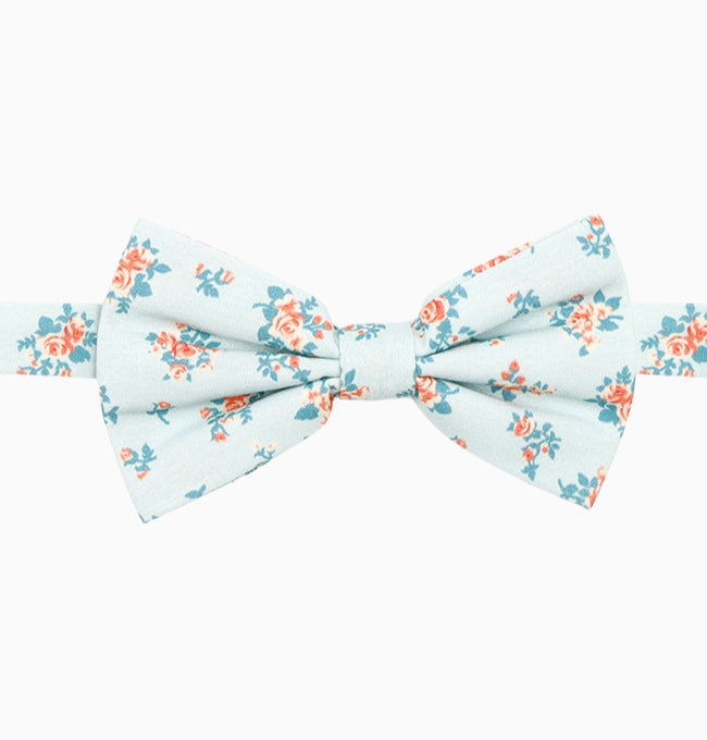 Noeud Papillon Liberty Bleu Ciel Plumbago Homme en Coton