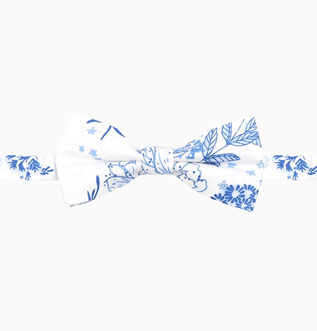 Noeud Papillon Liberty Bleu Pervenche Enfant en Coton