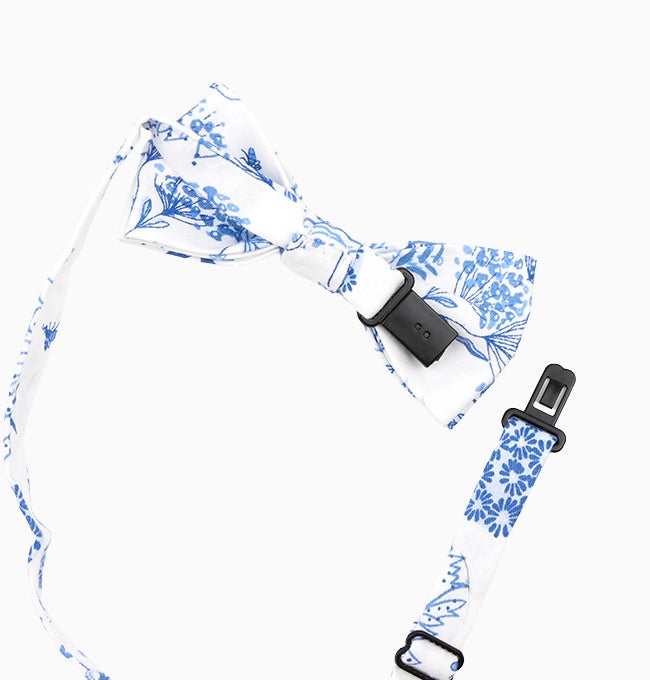 Noeud Papillon Liberty Bleu Pervenche Enfant en Coton